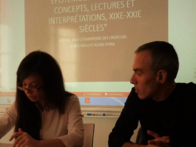 Presentación del trabajo de Alexis Yebra por Agnès Callu